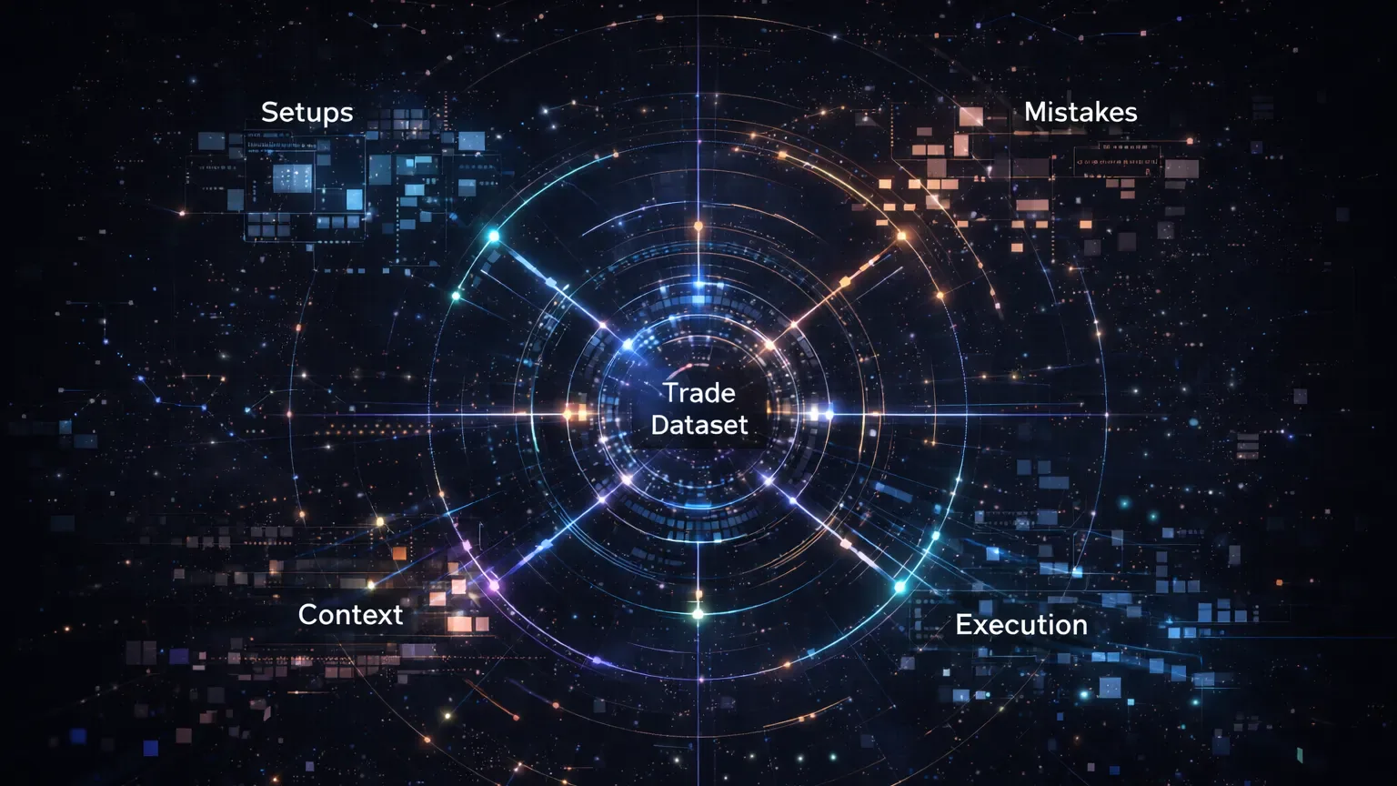 Tagging framework diagram showing how setups mistakes execution and market context reveal trading patterns