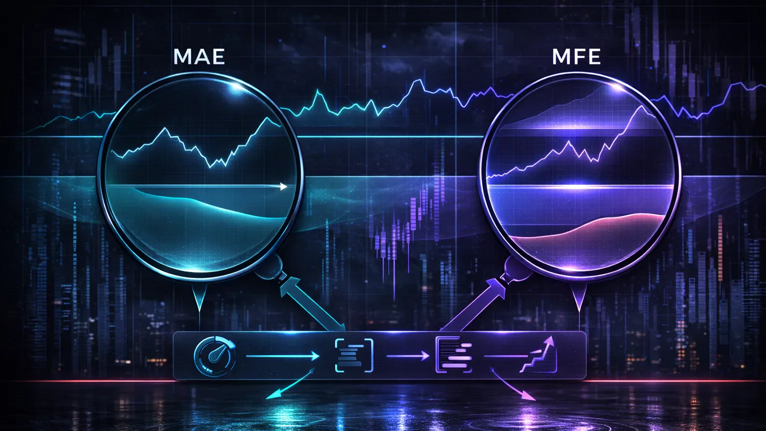 MAE and MFE visualized as two complementary lenses for futures trade execution
