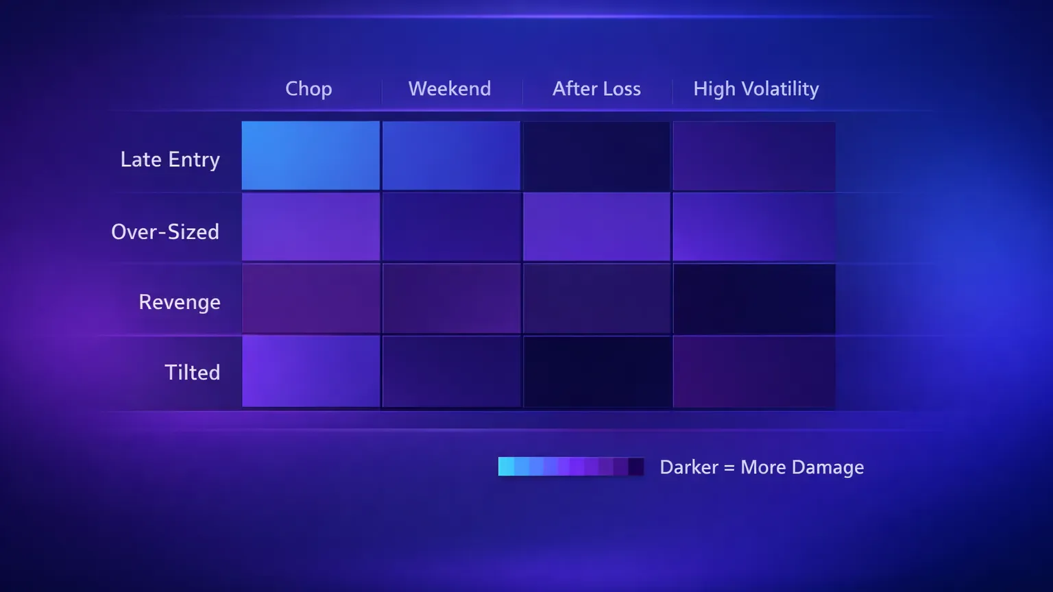 Tag analytics concept showing which mistake-tag combinations cause most losses