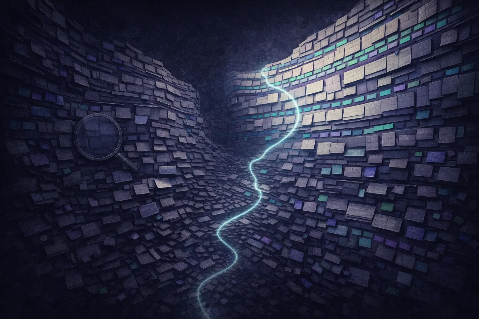 Daily trading journal entries stacking into a long-term performance system