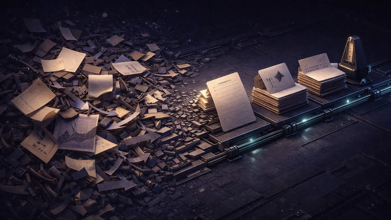 Conceptual illustration of a crypto trading routine as a system that removes decision fatigue