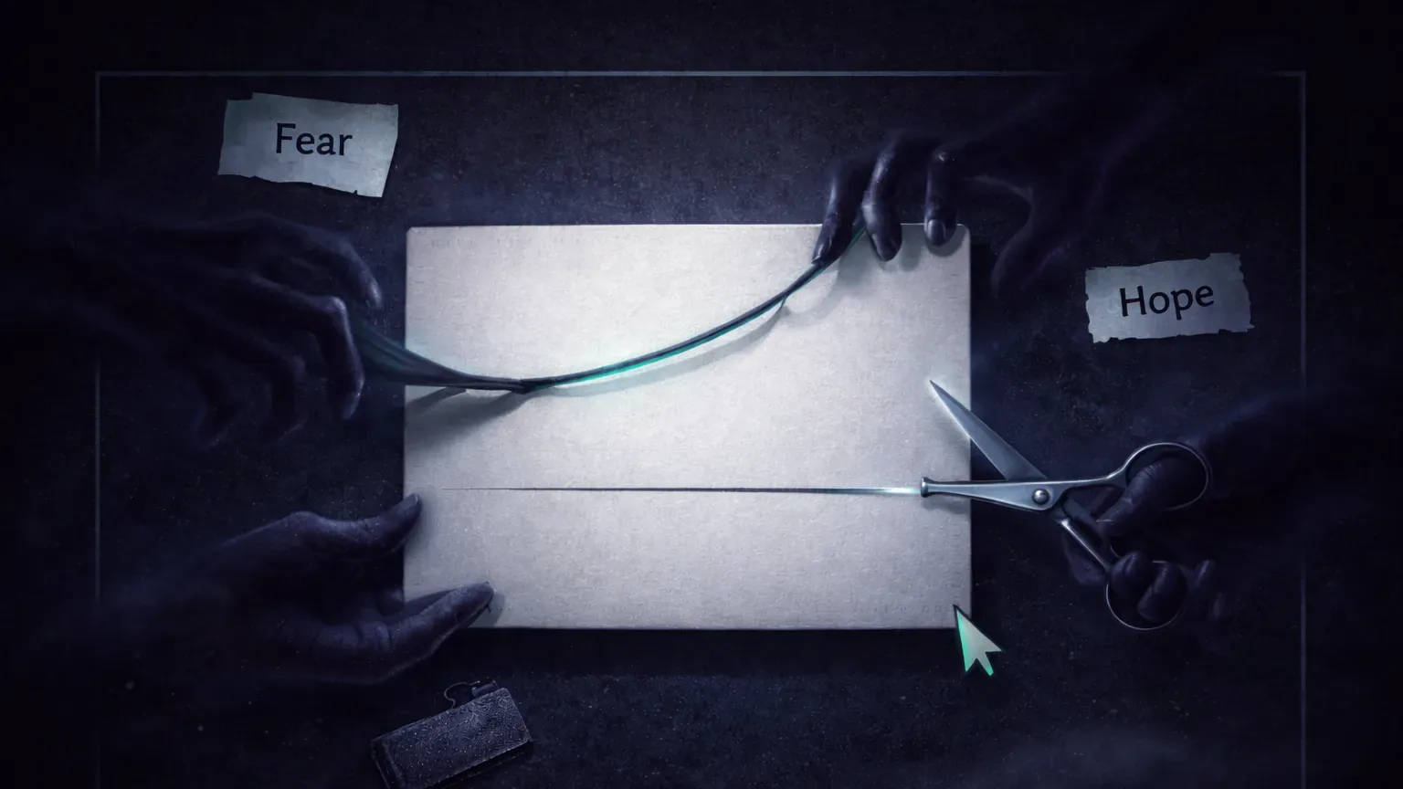 Conceptual illustration of stop manipulation and over-management pressure in crypto trading