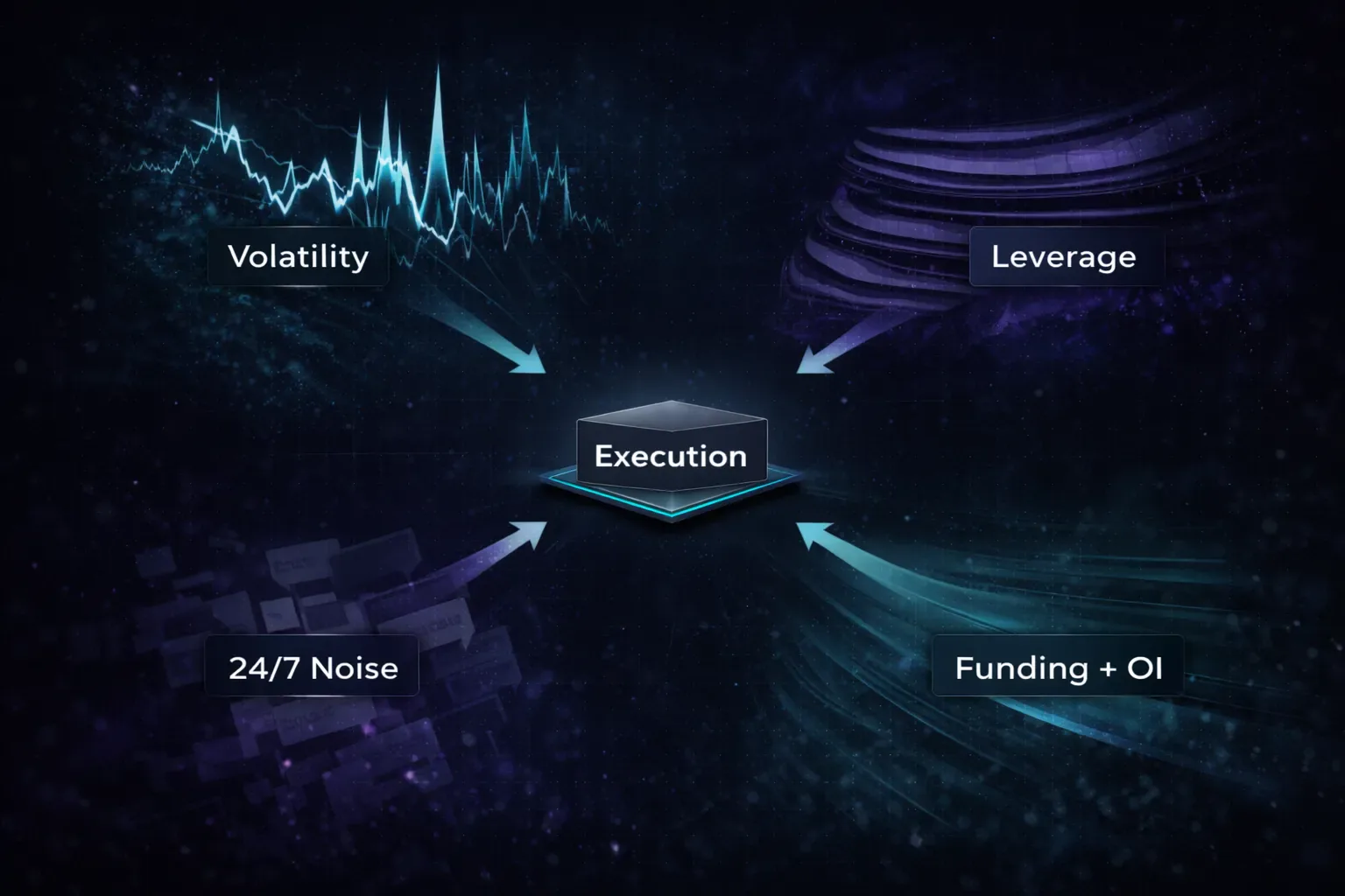 Concept map of crypto-specific triggers that amplify trading emotions
