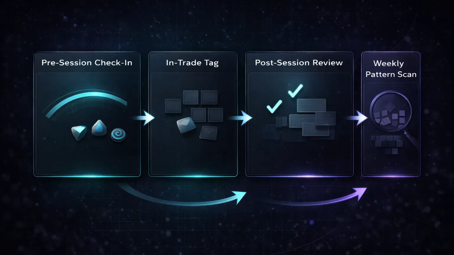 Four-step emotional journaling framework for crypto day traders