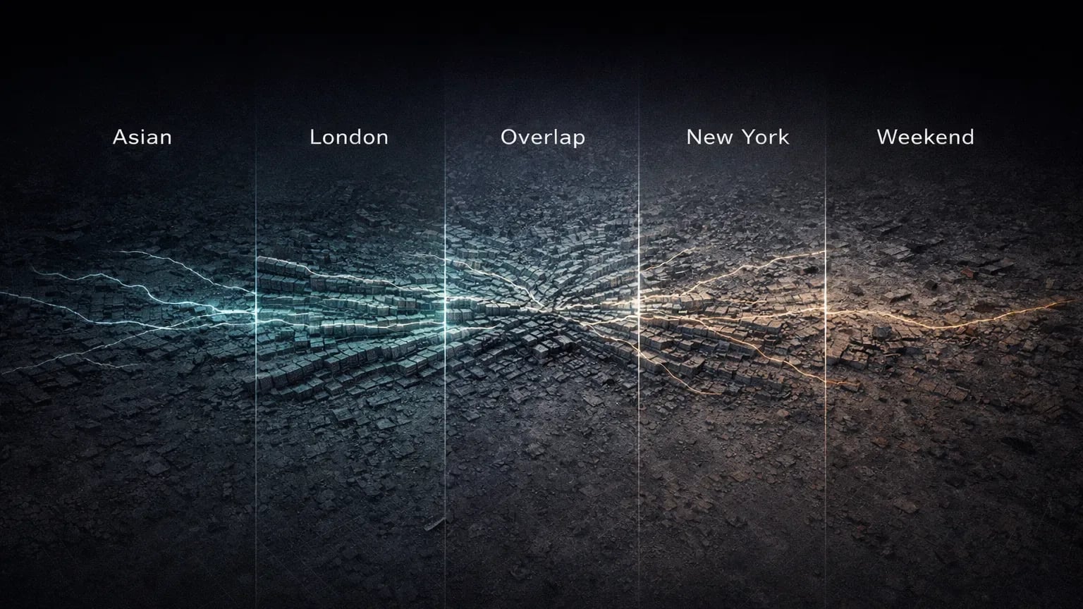 Session-based trading performance map showing how execution quality changes across crypto market sessions